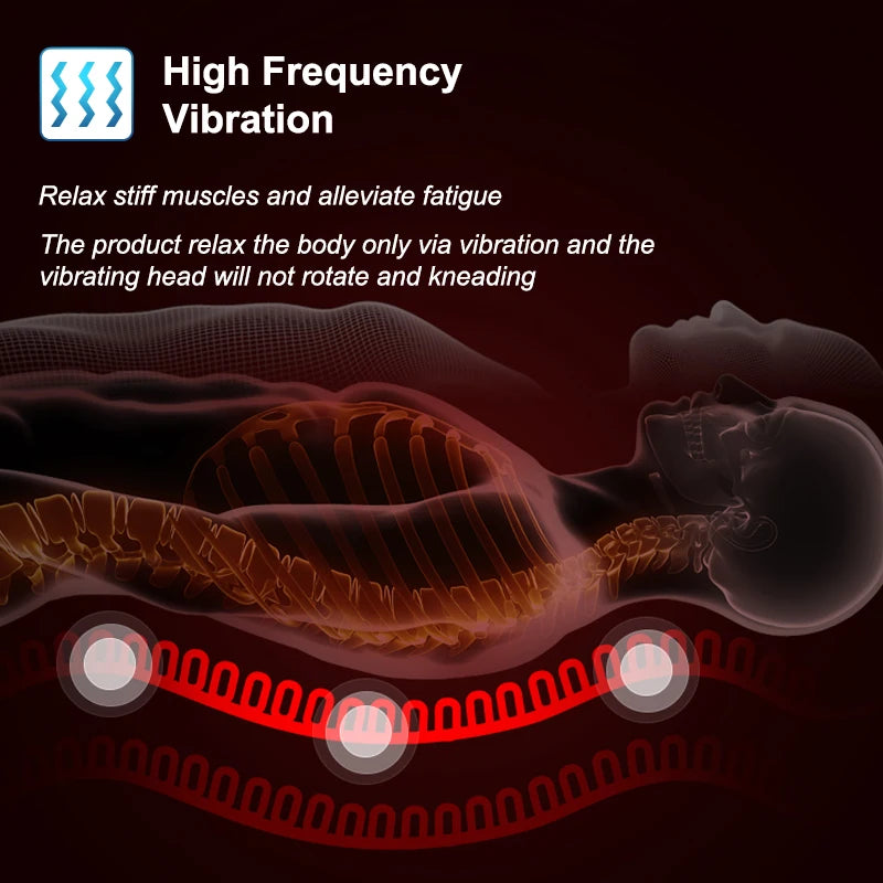 KLASVSA Electric Back Massager with Heat & Vibration